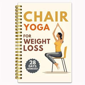 TEMU 28일 요가 체중 감량 플랜 북 & 50페이지 운동 저널 - 컴팩트 5.5