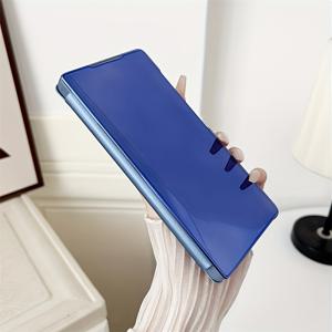 TEMU 휴대폰 케이스 - 이 케이스는 삼성 갤럭시 모델 S26, S25, S24, S23, S22, S21 FE/PLUS/ULTRA 및 NOTE 20 ULTRA용으로 설계되었습니다. 고급스러운 미러 뷰 스마트 플립 디자인으로, 인조 가죽으로 제작되었습니다.|폰케이스|S22케이스