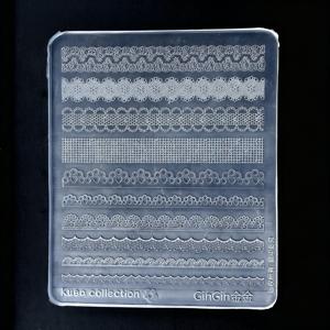 TEMU 3D 네일 몰드 메시 레이스 엠보싱 패턴 | 네일 데코레이션용 실리콘 도구, 실리카 젤 재질