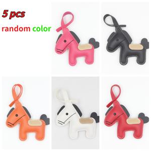 TEMU 5개 창의적인 포니 참 | 다용도 새해 선물, 키체인 & 백팩 액세서리, 커플 가방, 휴대폰 스트랩 & 지갑 장식용, 인조 가죽 재질|핸드폰스트랩|가죽가방