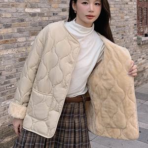 TEMU 여성 겨울 기모 오버핏 누빔 패딩 점퍼