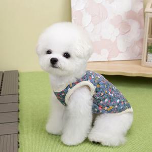 TEMU 촌캉스 꽃무늬 강아지 옷 고양이 옷 가을·겨울용 반려동물 의류|옷