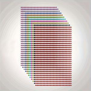 TEMU 12가지 색상, 12장/세트, 3/4/5/6mm 자차 접착성 아크릴 라인스톤 스티커, 네일 아트 및 메이크업과 같은 장식용으로 사용됩니다.