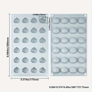TEMU DIY 캔들, 비누 및 초콜릿용 다용도 실리콘 밤나무 몰드 - 할로윈, 크리스마스, 이스터, 추수감사절 장식에 완벽함