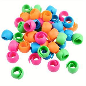 TEMU 30개 원형 실핀 클립, 실 클립, 실끝이 풀어지는 것을 방지하는 수제 고정 장치, 재봉 도구