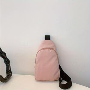 TEMU 세련되고 사용하기 쉬운 여성용 패브릭 가방. 단색 디자인과 조절 가능한 어깨 스트랩이 특징이며, 야외 활동 및 스포츠에 적합합니다.