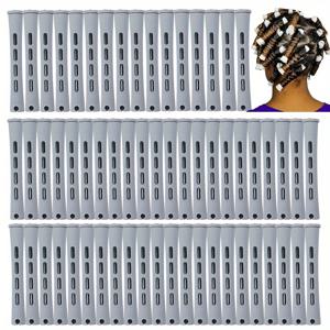 TEMU 컬링 완드, 60개 천연 헤어 컬링, 긴머리 및 짧은 머리 스타일링 도구, 소형 사이즈, 1.5cm, 회색