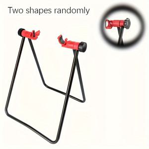 TEMU 주차용 U자형 수직 자전거 랙, 높이 조절 가능, 자전거 유지 보수 및 휠 허브 수리를 위한 접이식 기계 수리 스탠드, 산악 자전거 타이어에 적합