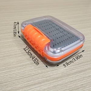 TEMU 투명 양면 미끼 보관함은 내구성이 뛰어나 파리, 바늘, 곤충 및 미끼 보관에 적합합니다.