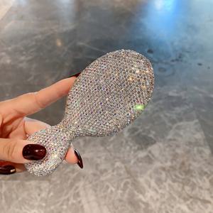 TEMU 스타일리시 미니 에어 쿠션 헤어 스타일링 빗 - 휴대용 홈 머리 마사지 브러쉬, 라이트 럭셔리 디자인