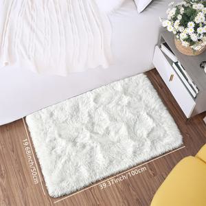 TEMU 1개, 긴 털 플러시 인조 카펫, 직사각형 소형 분위기 장식 러그, 업그레이드된 원단, 아늑한 홈 카펫, 푹신하고 관리가 쉬운 가벼운 휴대용 카펫, 소파, 침대 끝, 커피 테이블, 침실, 거실, 다다미, 게임룸, 서재, 선룸에 적합, 19.68*39.37인치 (50*100cm)|사이드테이블|침대협탁