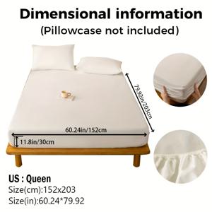 TEMU 1개 방수 매트리스 커버 - 초부드럽고 통기성 좋은 내구성 있는 매트리스 커버, 싱글부터 더블 침대까지 적합 - 마이크로파이버 소재 - 연회색/진회색/흰색/네이비, 매트리스 커버*1, 베개커버 및 베개 코어 제외, 방수 침구 | 모던 침실 인테리어 | TPU 방수층, 매트리스 보호 방수 시트 커버|베개커버|이불|매트리스커버