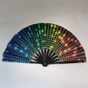 TEMU 행사에서 축제 분위기를 만드는 완벽한 대형 형광 쿵푸 접이식 부채