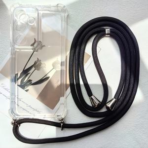 TEMU 폰 케이스: 심플 비즈니스 솔리드 투명 방탄 충격 방지 TPU 휴대폰 케이스 조절 가능한 어깨끈 랜야드 분실 방지 S25/S24/S23 plus/S22 ultra/S25/S21 Fe/갤럭시 A12/A15/A24/A54/A55/A26/A36/A56 생일 휴가 선물