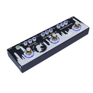 TEMU 멀티 이펙트 기타 페달, 에코, 앙상블, 오버드라이브 페달 3-in-1 시리즈 디지털 믹슬 이펙트 페달, 일렉트릭 기타용