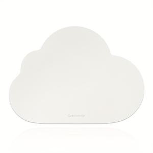 TEMU 1팩: 귀여운 PU 가죽 구름 모양 마우스패드, 세탁 가능, 공부 및 사무용, 여성용, 30×21.6cm / 11.8x8.5인치