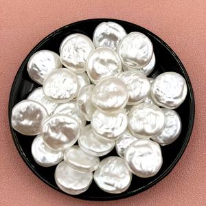 TEMU 바로크 빈티지 플랫 라운드 비즈 50개입