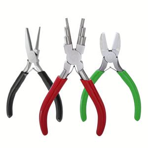 TEMU 3개 와이어 래핑 플라이어 세트 - 라운드 노즈 루핑 플라이어, 베일 제작 플라이어, 나일론 플라이어 포함, 주얼리 제작 스타터 키트, 루프 벤딩 및 와이어 모양 만들기에 적합