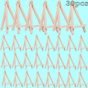 TEMU 12/30개 나무 소형 이젤, 조절 가능한 삼각대, 사이즈 (8*15Cm), 수채화, 유화, 미술 제작, 전문가용 미술에 적합