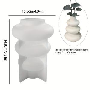 TEMU 노르딕 스파이럴 실리콘 몰드 - DIY 꽃병 제작용, 석고 콘크리트 시멘트 레진 캐스팅 실리콘 몰드, 홈 데코 및 아트 크래프트용 실리콘 화분 몰드
