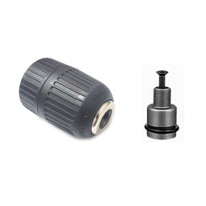 TEMU 2개 세트 드릴 척, 1/2인치 헥스 소켓 드릴 비트 척, 자동 잠금 키리스 드릴 비트, 전기 렌치용 금속 드릴 척 컨버터, 2.0mm/0.08in ~ 13mm/0.51in 비트 호환