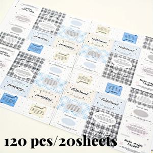 TEMU 120개/20매 별 모양 미니 카드 (장식용), 접이식 포장 재료 (팬 서포트 선물용), 창의적인 문구류, 스티커, 엽서, 펜팔 편지, 사진 보호 카드 정리 및 교환에 적합|카드스티커