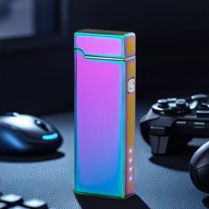 TEMU USB-C 충전식 방풍 플라즈마 아크 라이터 - 캠핑, 바베큐 & 생존 키트, 비상 신호 기능 및 무연 디자인 – 아빠나 남편을 위한 완벽한 선물