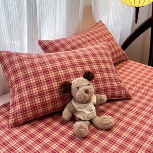 TEMU 2개 세트, 더블 레이어 거즈 베개커버 (인형 미포함), 빈티지 스타일 베개커버, 표준 사이즈 48x74cm, 세탁기 사용 가능, 사계절 사용 가능, 침실, 기숙사 등에 적합, 침구 액세서리, 완벽한 선물