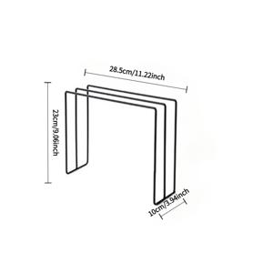 TEMU 슈오슈오 헤비듀티 철제 주방 타월 랙 - 공간 절약형 도어 마운트 식기 및 핸드타월 정리대, 다중 그리드 디자인, 현대적인 주방용 쉬운 설치, 효율적 건조 및 보관을 위한 여러 개의 타월 수용, 홈 오거나이저, 세련된 디자인, 견고한 구조, 컴팩트 디자인, 녹 방지 소재, 작은 공간 생활