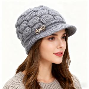 TEMU 여성용 스트레치 통기성 귀마개 겨울모자, 야외 여행에 적합, 다양한 색상의 따뜻한 모자, 겨울 활동 및 일상 사용에 적합