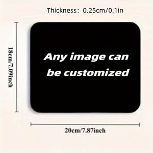 TEMU 맞춤 마우스 패드 - 개인 디자인, 미끄럼 방지 및 내열 사무실 게이밍 데스크 매트, 직사각형 및 원형 사이즈로 커피 컵 및 키보드에 적합, 전문가용 추가, 가족 및 친구를 위한 선물로 완벽