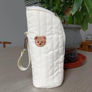 TEMU 1개 보온 기능 기저귀 가방 - 세탁 가능, 두 가지 색상 옵션, 양육에 적합, 핸즈프리 편리함 & 유모차 호환성