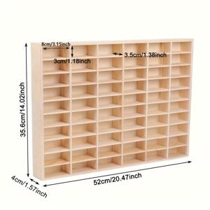 TEMU 1개 나무 자동차 모델 전시 케이스 후크 액세서리 포함 - 자동차 모델, 미니어처 피규어 및 기차 액세서리용 나무 보관함
