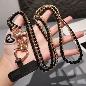 TEMU 롱 크로스바디 폰 랜야드, 세련되고 우아한 여성용 크로스바디 가방 스트랩, 폰 케이스 DIY 지갑 만들기 액세서리