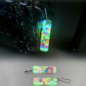 TEMU 컬러풀 발광 키체인 Y50 펜던트