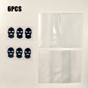 TEMU 6개입 ID 카드 프라이버시 보호 슬리브, PVC 무광 코팅 카드 홀더 | 운전면허증용 방자성, 사무실, 학교, 신용카드, 작업 허가증 및 키카드에 적합|오피스룩