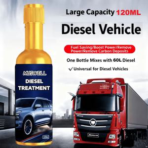 TEMU 120ml/240ml 디젤 연료 첨가제 - MPG, 배기가스 및 검은 연기 증가를 위한 세탄 부스터, 빠른 작용 인젝터 및 촉매 변환기 안전, 디젤 엔진용