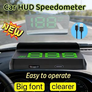 TEMU 인기 자동차 헤드업 디스플레이, 정확한 속도 측정, 초대형 글꼴 디스플레이, 야간 투시, 고화질, 휠, 간편한 설치, Type-C , 안정적인 성능, 강력한 기능