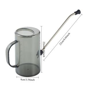 TEMU 2개입 (꽈배기 + 노즐) 스테인리스 스틸 긴 스파우트 플라스틱 물뿌리개