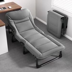 TEMU 낮잠 수면 휴식 접이식 간이침대 1인용 침대 이동식 침대 슈퍼싱글 침대 -조절 가능한 헤드레스트, 실내/실외 사용을 위한 쉬운 보관 - 사무실 수면, 가정 휴식 및 여행에 적합한 휴대용 침대, 야외 휴식, 현대적인 미학, 튼튼한 구조|간이침대