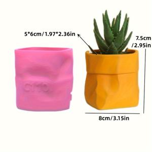 TEMU 원형 입 모양 천 - 모양 다육 식물 화분 레진 실리콘 몰드, 원형 , 펜 홀더, 보관 상자, 콘크리트 시멘트 실리콘 몰드, 양초 컵, 석고 몰드
