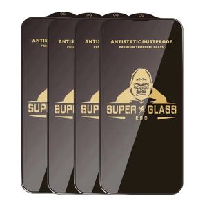 TEMU 아이폰 17, 16, 15 Pro Max, 11, 12, 13, 14 Plus, X, XS, XR, XS Max, 7, 8에 적합한 고화질 스크린 보호 필름 4매입. 전면 커브드 강화 유리, 전기 도금, 지문 방지, 고화질, 전체 커버리지