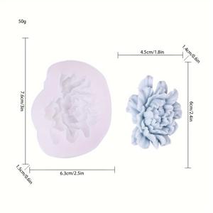 TEMU 1개 로즈 모양 모란 초콜릿 만들기 실리콘 몰드, 발렌타인데이 베이킹 및 공예에 완벽