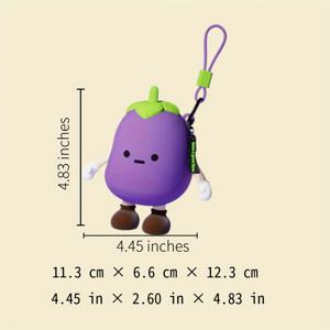 TEMU 귀여운 당근, 양배추, 양파 야채 디자인 스토리지 백 - 미니 코인 파우치 & 이어폰 케이스, 스마트폰, 태블릿 호환