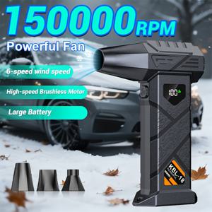 TEMU ABUDODO 무선 고출력 터빈 스노우 블로워 팬 - 마당, 잔디, 정원용/눈 제거 도구/스노우 블로워, 브러시리스 모터 슈퍼 터빈 팬, 먼지 제거 및 바비큐 숯 사용을 위한 장시간 성능, 고출력 모드로 홈 PC 케이스, 키보드, 자동차 윈드실드, 낙엽 날림, 눈 치우기 등에 적합, 자동차 소유자 필수품, 생일 선물, 크리스마스 선물