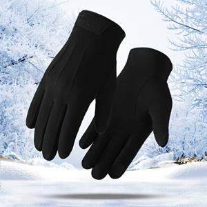 TEMU 남성용 기모 안감 두꺼운 따뜻한 장갑 | 업그레이드된 독일 벨벳 안감, 섬세하고 푹신함, 바디 열을 고정, 두꺼운 느낌이 아닌, 추운 날씨 및 민감한 터치스크린 사용에 이상적