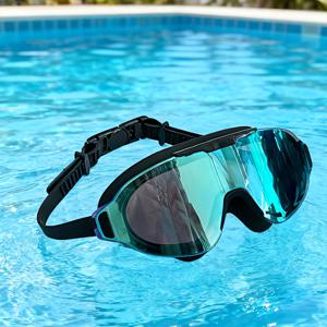 TEMU 1개 프로페셔널 수영 고글 - UV 차단 & 안티포그 기술, 선명한 시야, 넓은 시야각, 성인 남녀 공용 (경쟁용 & 레크리에이션 수영)|물안경