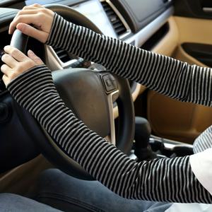 TEMU 남녀 공용 긴 팔토시 한 쌍, 짧은 손가락, 가볍고 여름용, 땀 흡수, 통기성, 야외 활동에 적합|팔토시