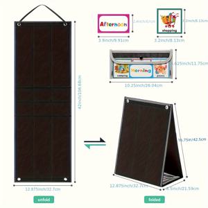 TEMU 일일 카드 92장, PVC 가방 1개 및 점 스티커 100장이 포함된 시각적 일정표, 홈 스쿨 학습 계획을 위한 데스크톱 시각적 행동 플래너, 일일 플래너 보드|카드스티커