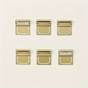 TEMU 6개 레트로 북마크 인덱스 파일 클립 | 빈티지 문구, 멀티 컬러, 미도리 노트북 플래너 추가용, 사무실 및 학교 용품